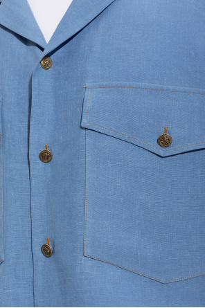 Versace Linen shirt with pockets