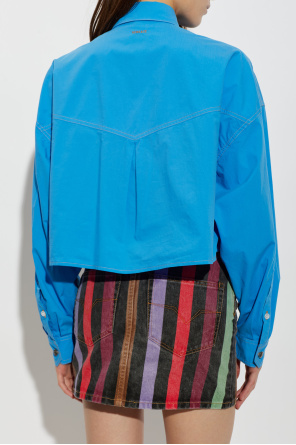 Versace Camisa curta estilo 'oversize'