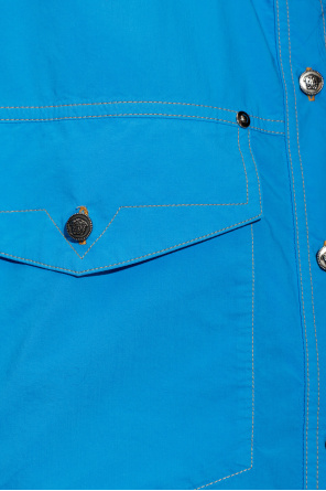 Versace Camisa curta estilo 'oversize'