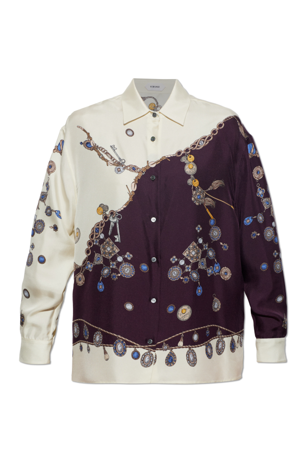 Silk shirt with 