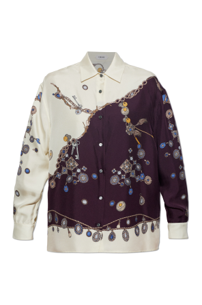 Camisa de seda con estampado "Stolen Jewels"