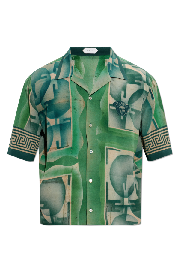 Silk shirt with 