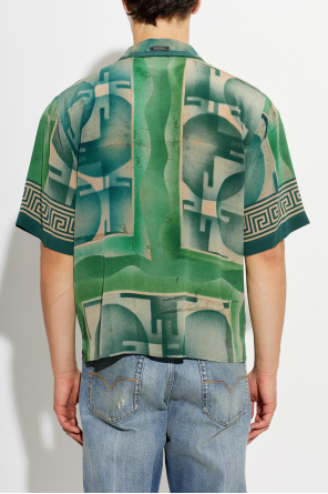 Versace Silk shirt with "The Shapes" print