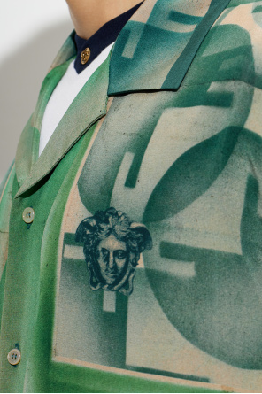 Versace Silk shirt with "The Shapes" print