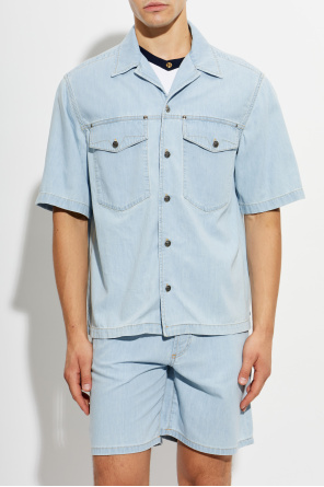 Versace Denim short-sleeved shirt