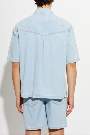 Versace Denim short-sleeved shirt