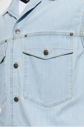 Versace Denim short-sleeved shirt