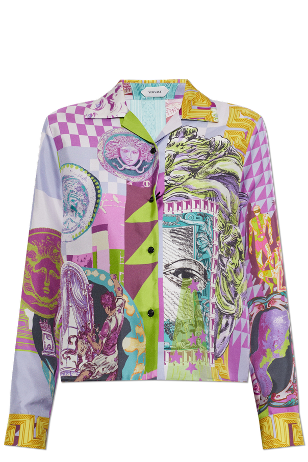 Silk shirt with print od Versace
