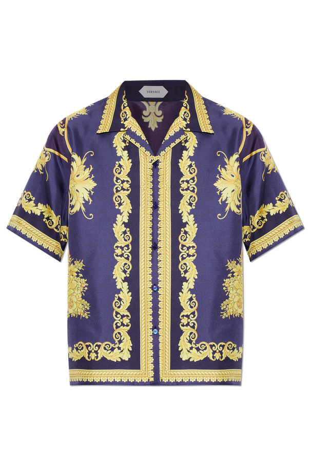 Silk shirt with 