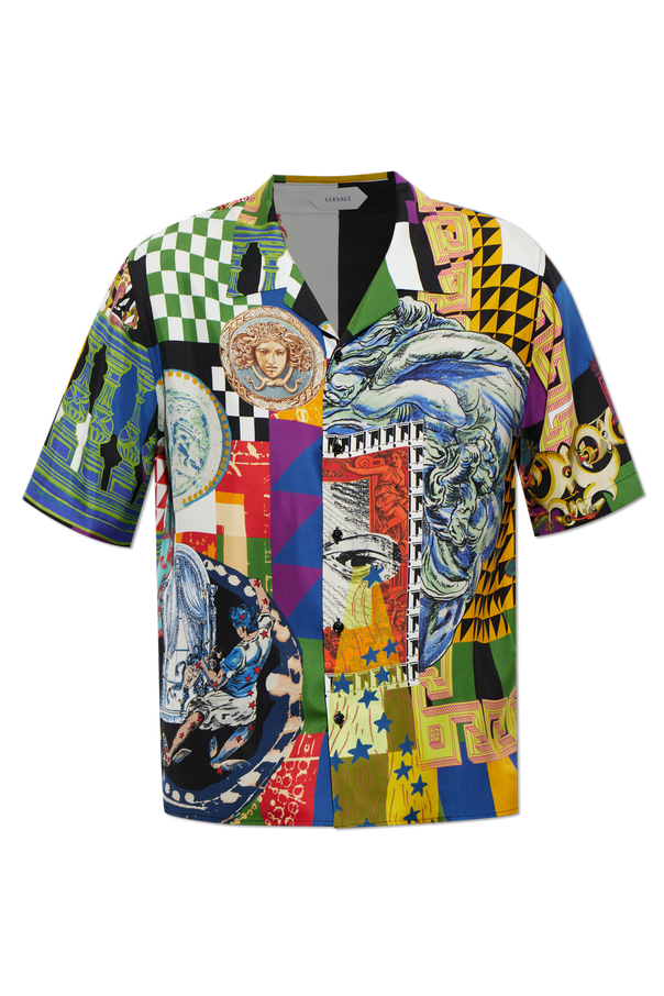 Silk shirt with 