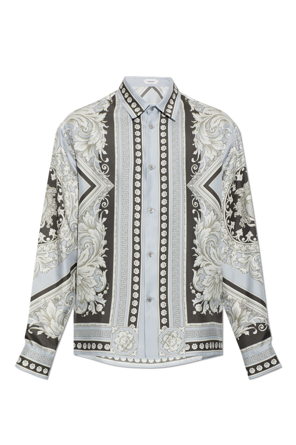 Silk printed shirt `Neoclassical Barocco` od Versace