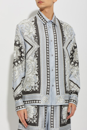 Versace Seidenhemd mit Print „Neoclassical Barocco“