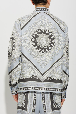 Versace Seidenhemd mit Print „Neoclassical Barocco“