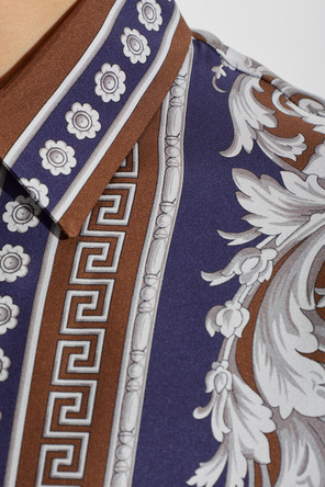 Versace Seidenhemd mit Print `Neoclassical Barocco`