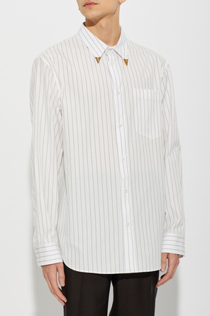 Versace Baumwollenes Hemd mit Streifen
