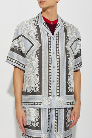 Versace Seidenhemd mit Print `Neoclassical Barocco`
