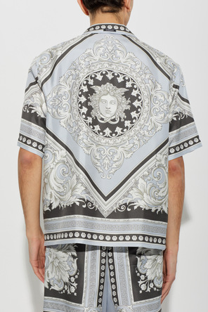Versace Seidenhemd mit Print `Neoclassical Barocco`