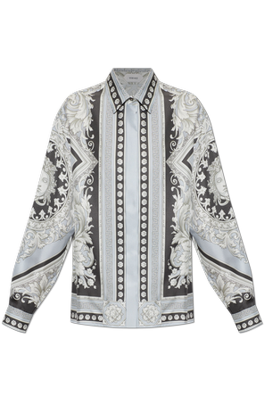 Seidenhemd mit Print „Neoclassical Barocco“