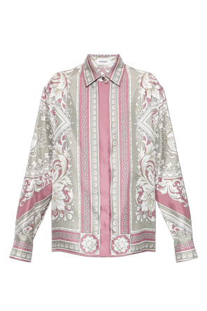 Camisa de seda com estampado `Neoclassical Barocco`