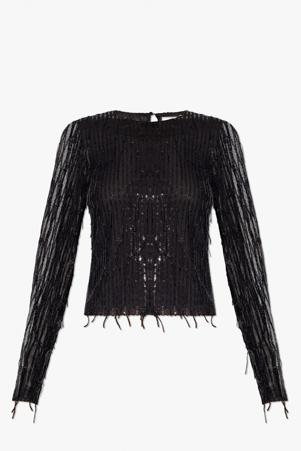 Gestuz ‘MielleGZ’ top with sequinned fringes