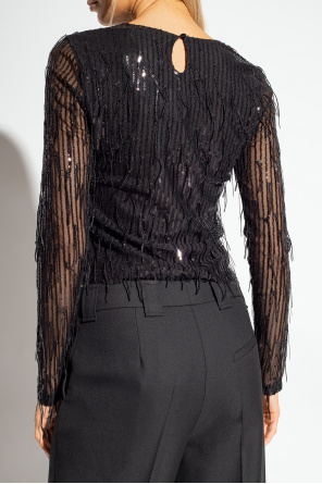 Gestuz ‘MielleGZ’ top with sequinned fringes