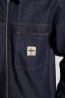 Stussy NAVY BLUE Denim jacket with logo