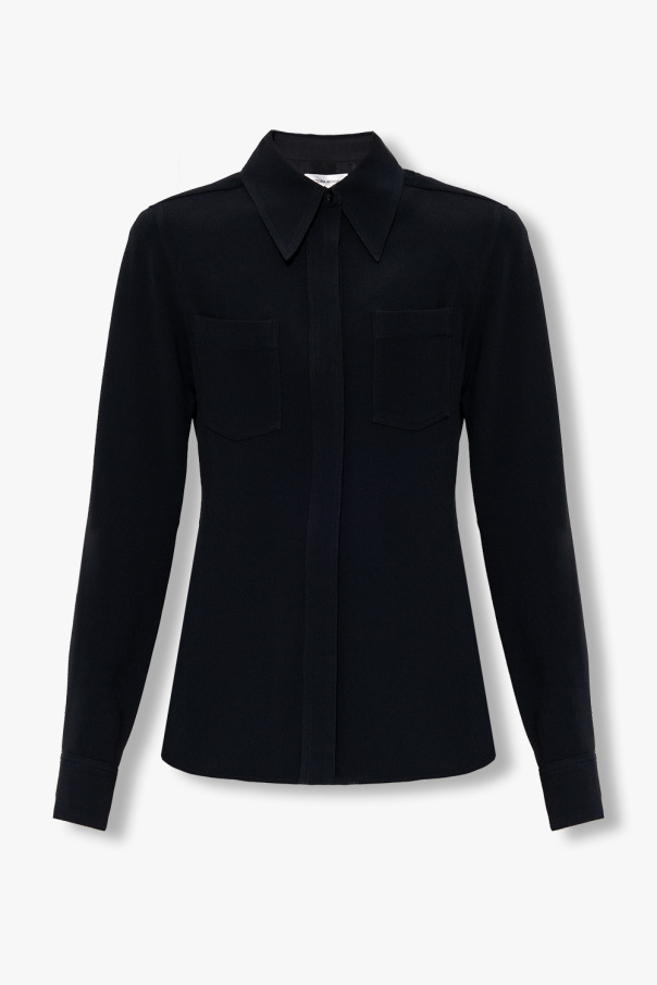 Victoria Beckham our legacy open knit embroidered shirt gap item