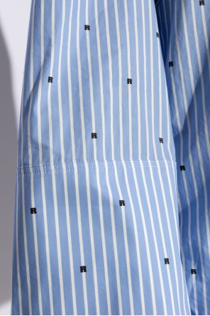 ROTATE Striped Pattern Shirt