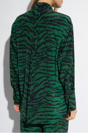 Victoria Beckham Silk shirt with animal motif