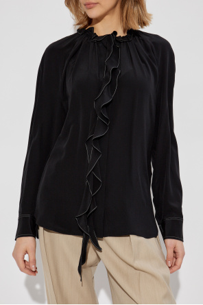 Victoria Beckham Camisa de seda con volantes