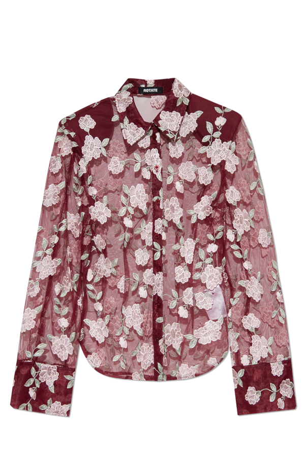 Shirt with floral motif od ROTATE