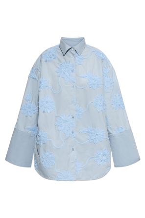 Shirt with floral motif