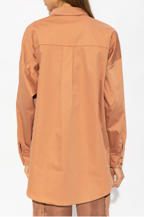 STONE ISLAND Compass-patch hooded zip-up jacket ‘Kira’ shirt