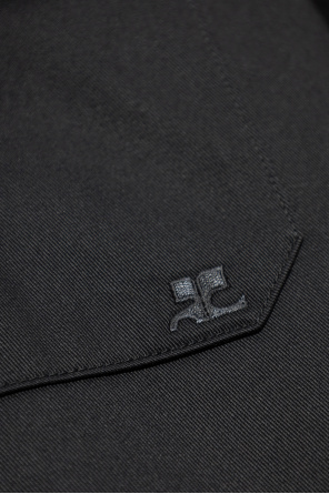 Courrèges Shirt with embroidered logo