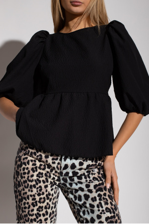 Calvin Klein CK One Sort pyjamassæt med T-shirt og shorts med logo ‘Carrie’ top