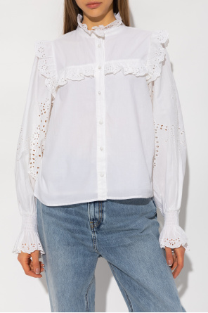 Notes Du Nord ‘Gillian’ shirt with broderie anglaise