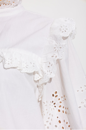 Notes Du Nord ‘Gillian’ shirt with broderie anglaise