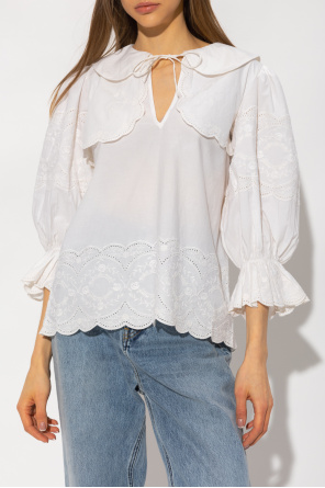 Notes Du Nord ‘Gianna’ top with broderie anglaise