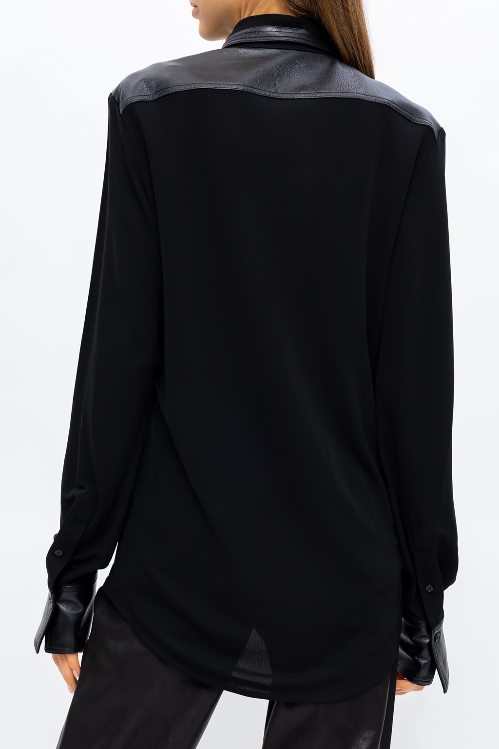 Victoria Beckham dolce gabbana sheer lace panel shirt item