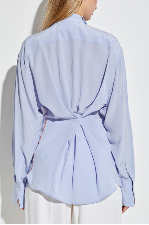 Victoria Beckham Top con escote decorativo