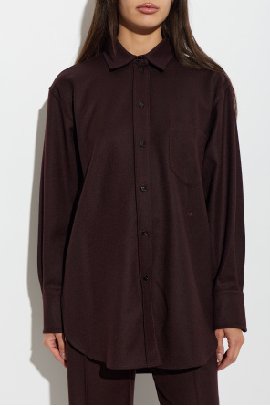 Victoria Beckham Wollenes Hemd mit Tasche