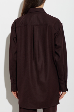 Victoria Beckham Wollenes Hemd mit Tasche