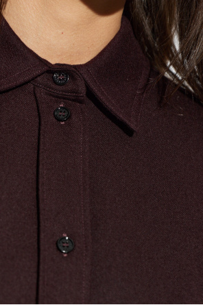 Victoria Beckham Wollenes Hemd mit Tasche