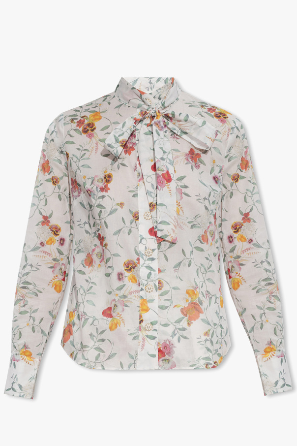 Zimmermann Shirt Point with floral motif