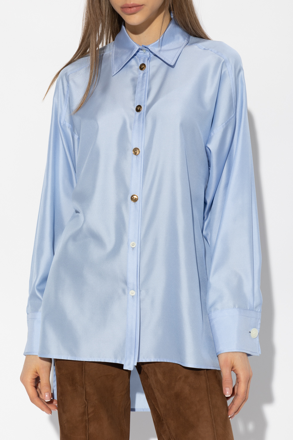 FERRAGAMO Relaxed-fitting metric shirt