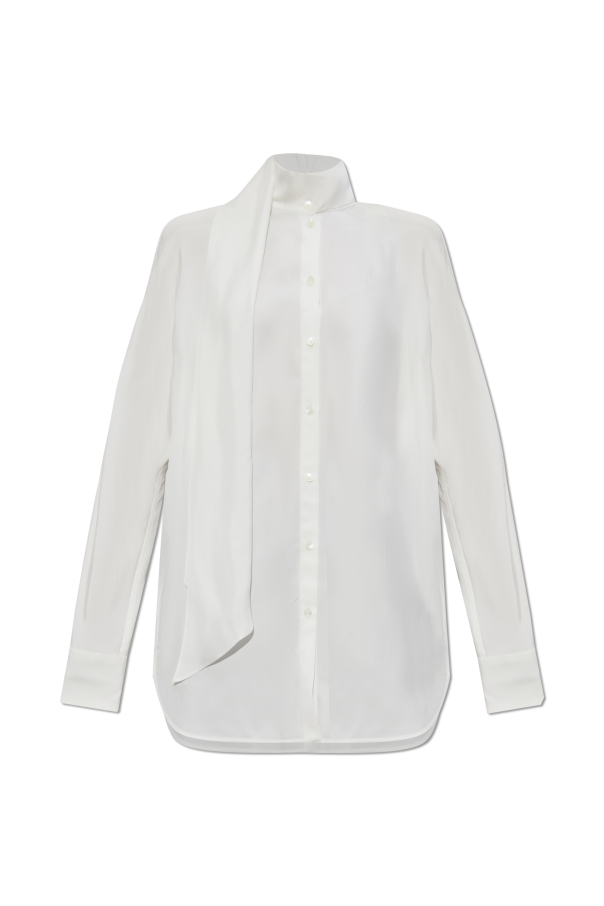 FERRAGAMO Blouse with decorative tie at neckline