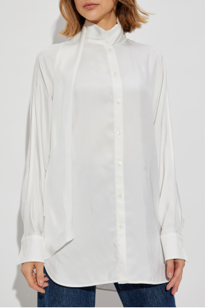 FERRAGAMO Blouse with decorative tie at neckline