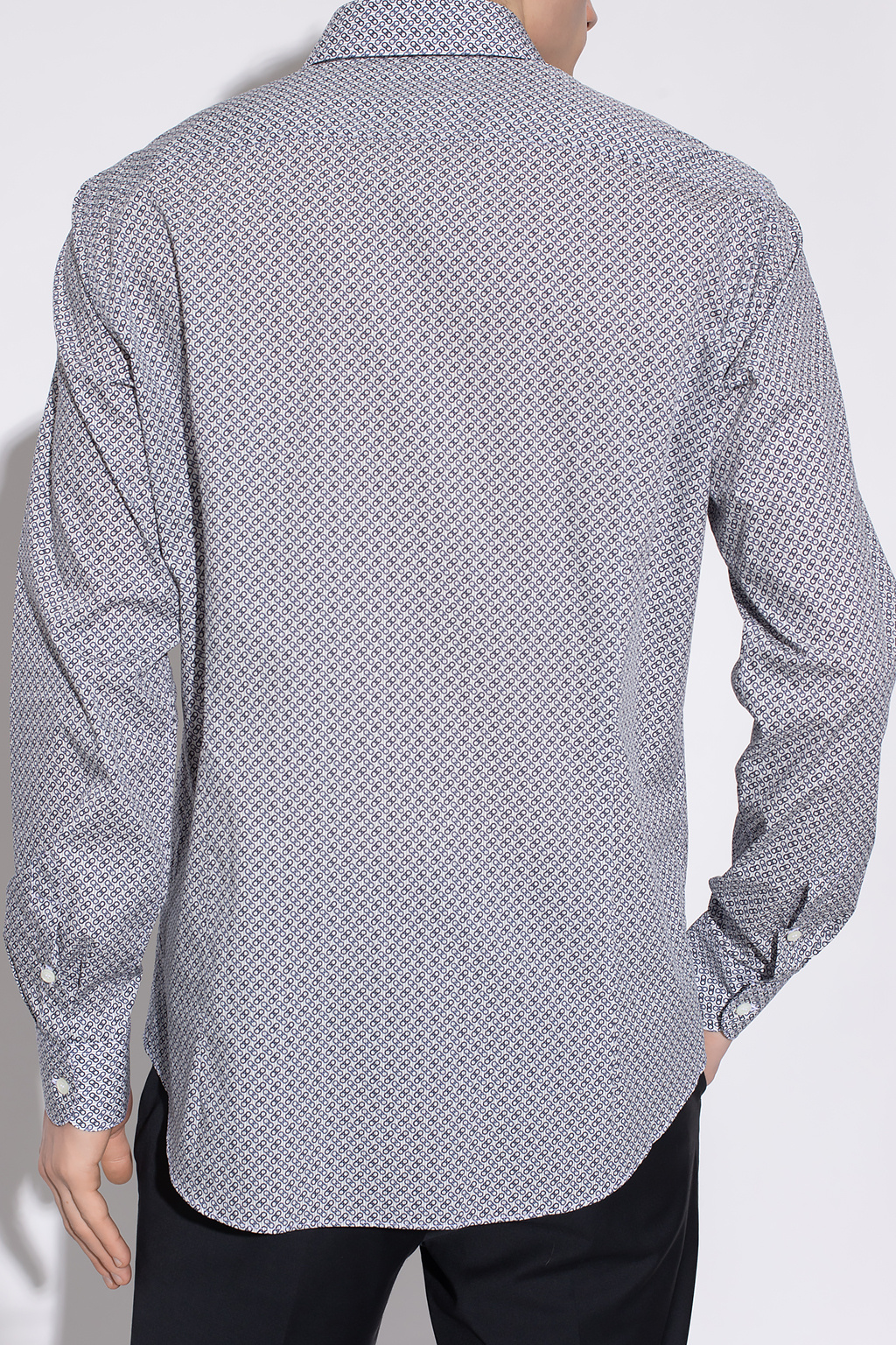 Salvatore Ferragamo Cotton shirt with ‘Gancini’ pattern
