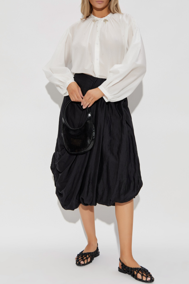 forte_forte Shirt with shimmering appliqués