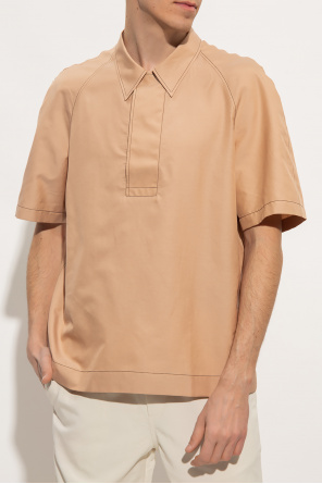 FERRAGAMO Polo shirt with decorative stitching